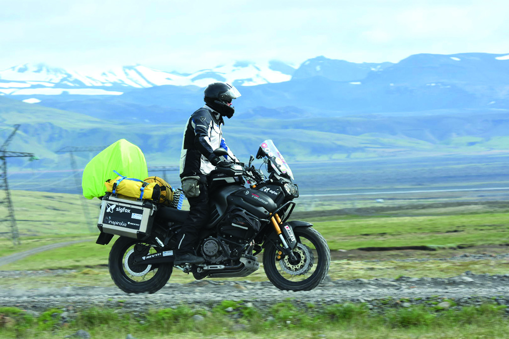 Moto en Islandia